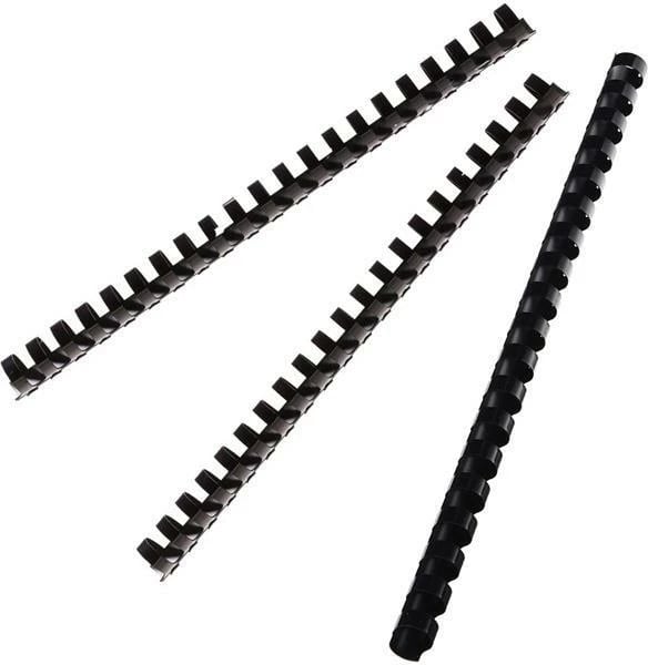 Spiral plastik për lidhje DSB 12mm, e zezë, 100 copë