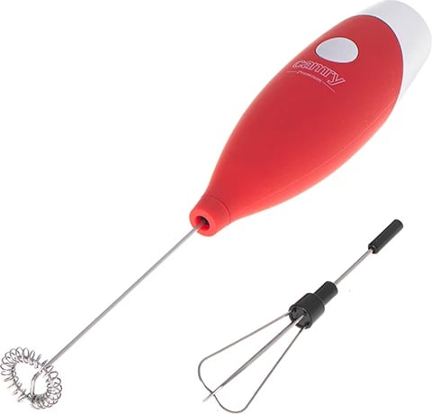 Rrahës qumështi, Adler, CR 4501, me bashkëngjitje për vezë dhe qëndrim, shufër çelik inox, me bateri 2xAA, e kuqe