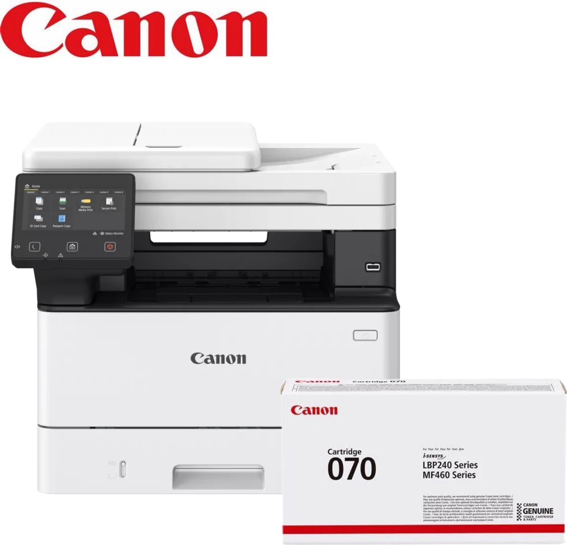 PRN MFP CAN MLJ i-Sensys MF463dw
+
CRG070 Toner