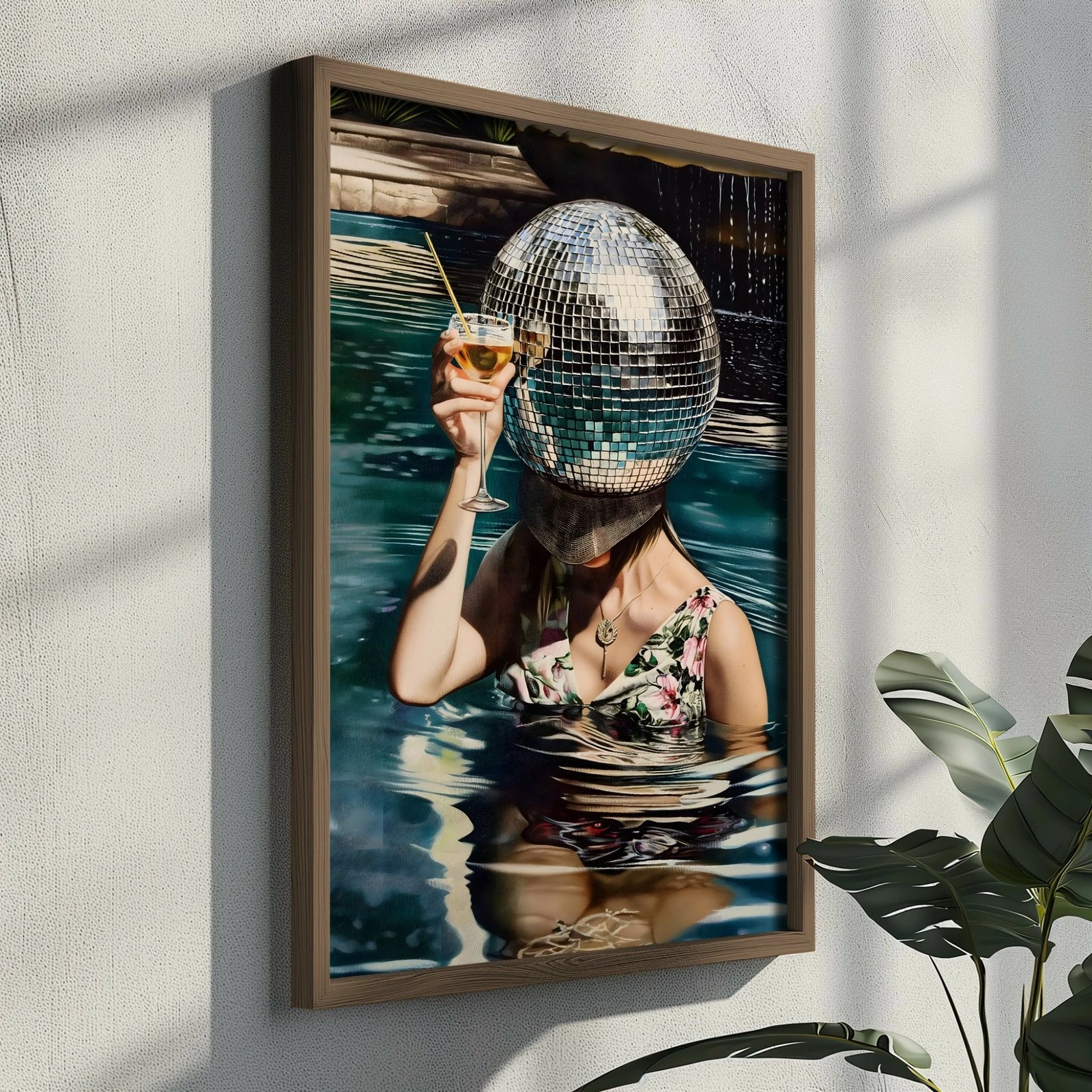 Pikturë dekorative me kornizë MDF, shumëngjyrëshe, Wallity, GE105-L