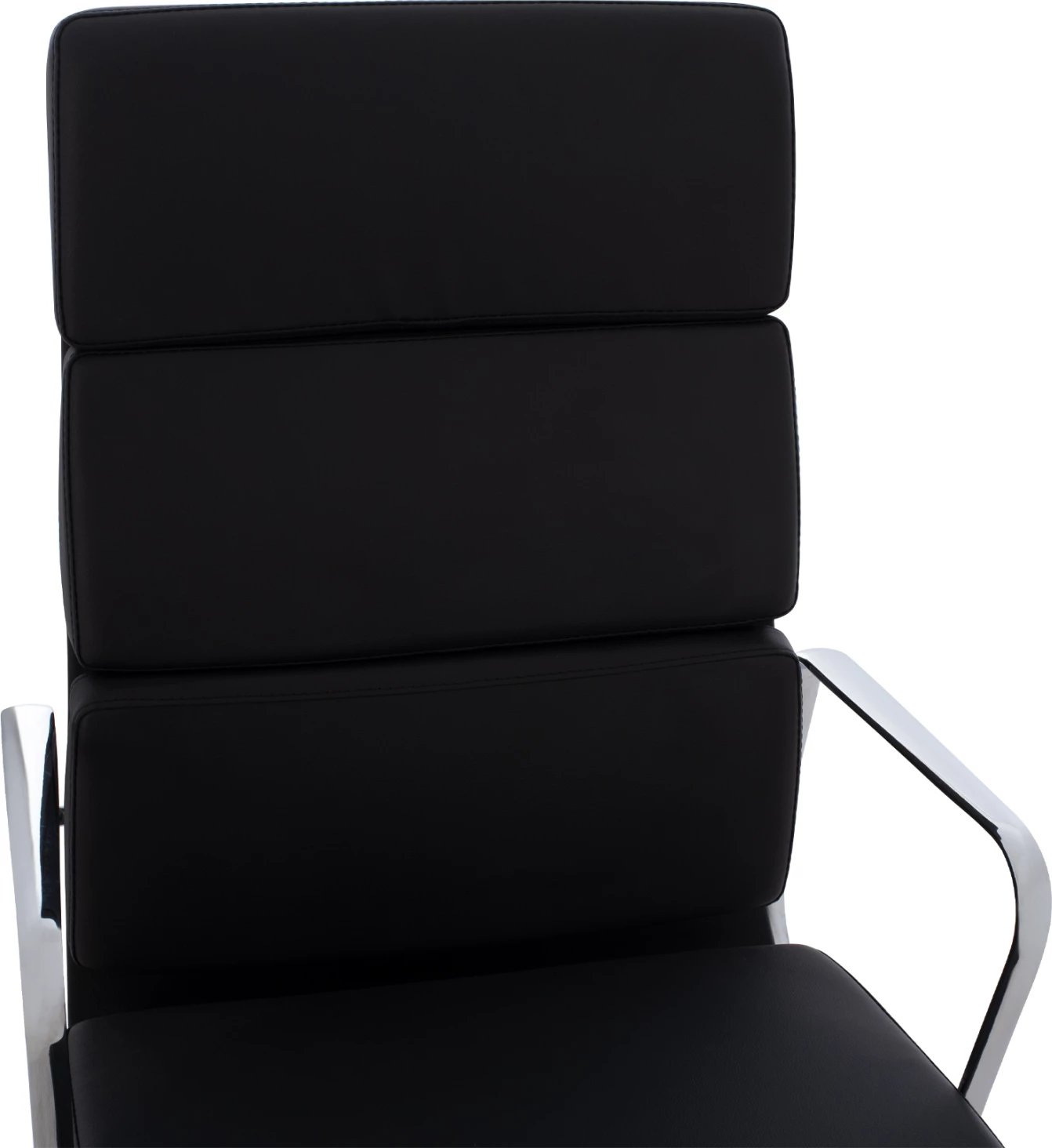 Karrige superiore për zyre me kornizë alumini të zezë FH1172.01 62x70x115 cm