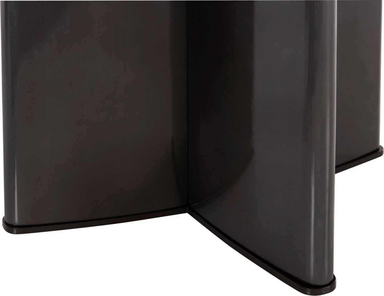 Tavolinë ngrënieje HEFF FH9766.01 sipërfaqe qeramike 12mm, ngjyrë mermeri të zi, kornizë MDF, këmbë metalike të zeza, 200x100x76H cm