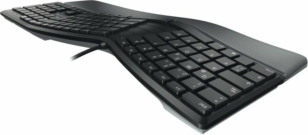 Tastierë Cherry KC 4500 ERGO, Full-size, USB, AZERTY, Ngjyrë e zezë