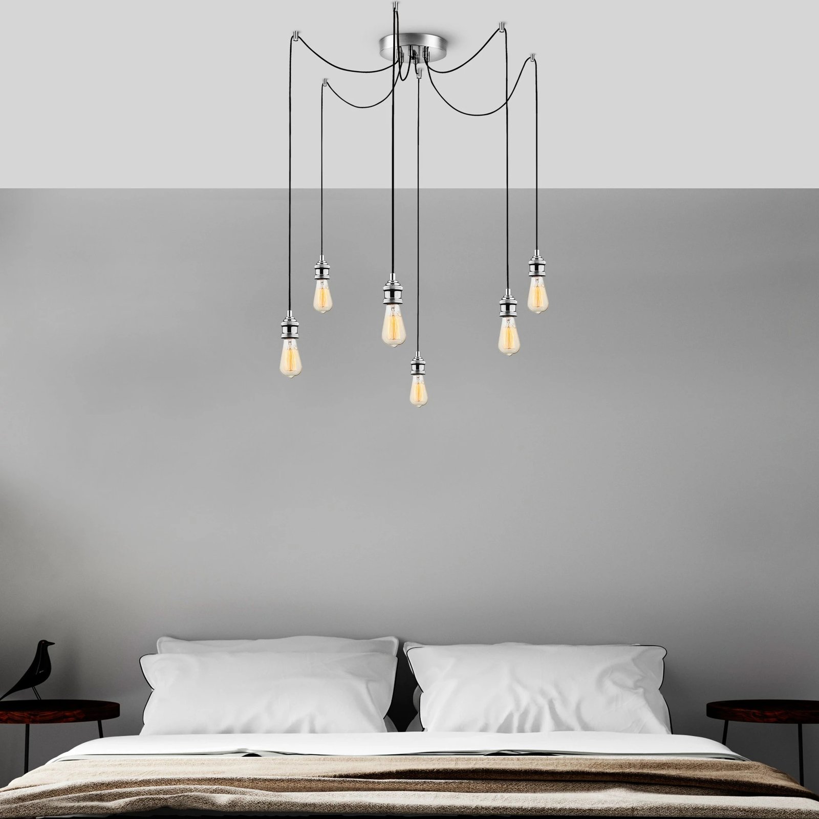 Llambë tavani Opviq, Kabluni, krom, MR-906