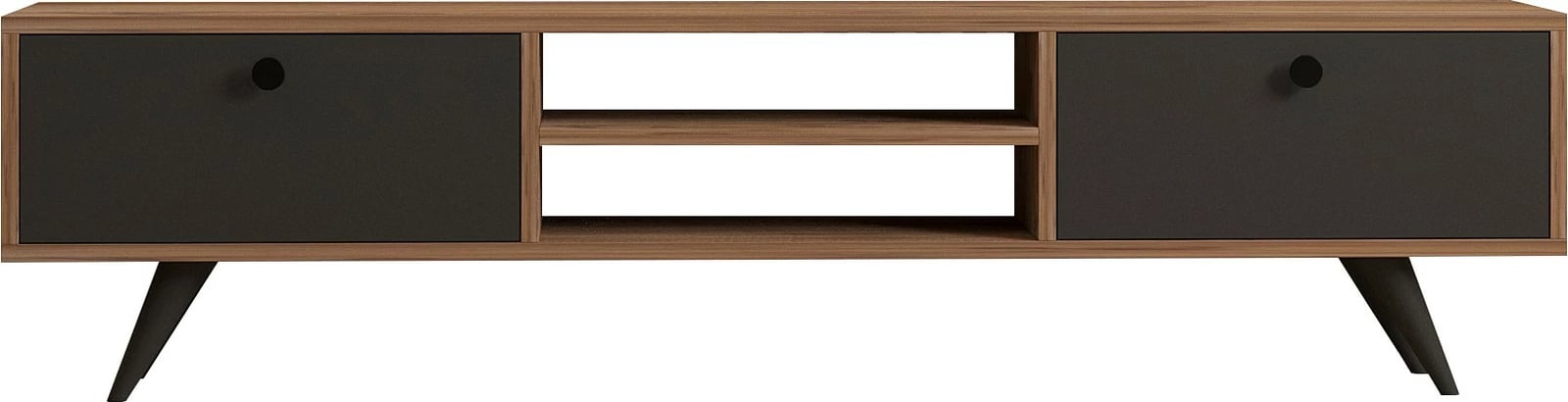 Komodë TV Skye Decor, ngjyrë pishë Atlantike dhe antracit, 160x37x29.6cm