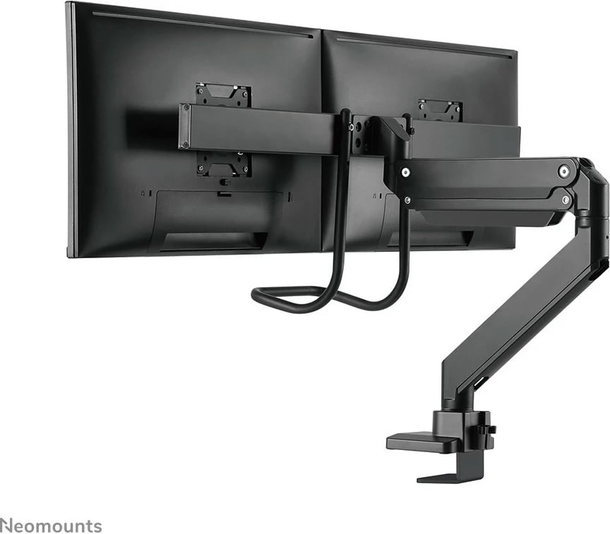 Krah monitori Neomounts NM-D775DXBLACK, për 2 ekrane, 32 inç, kapëse/gromet, i zi