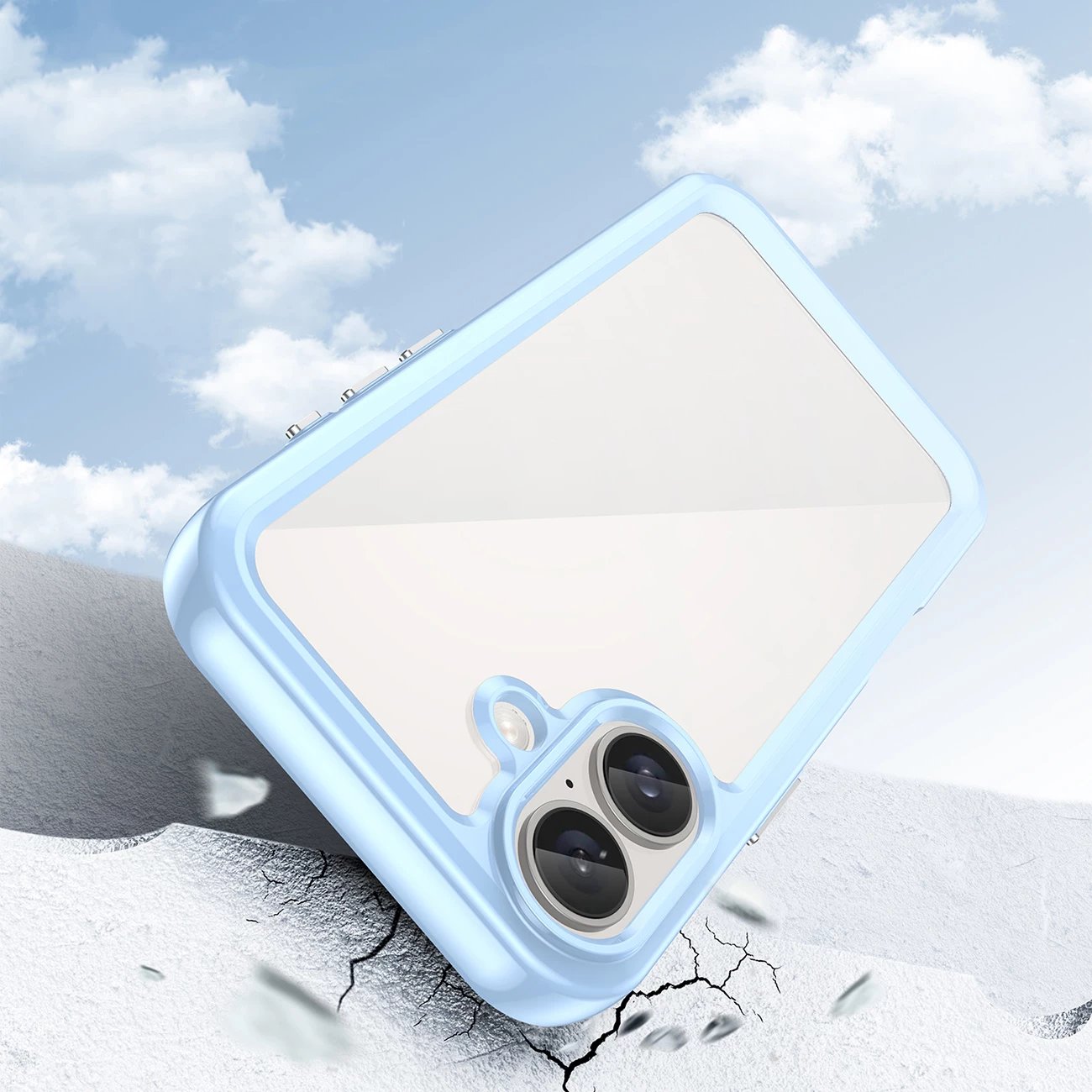 Mbështjellës Hurtel Outer Space Case për iPhone 16 Plus, kaltër