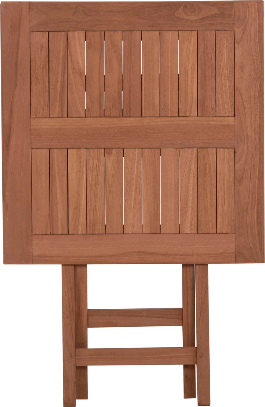 Tavolinë katrore palosëse ERIS, dru tik natyral, 60x60x75cm