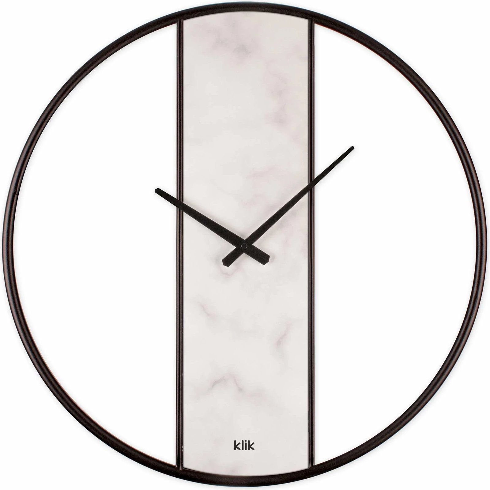 Orë muri dekorative metalike Wallity Demre, mermer i bardhë, 62x62cm
