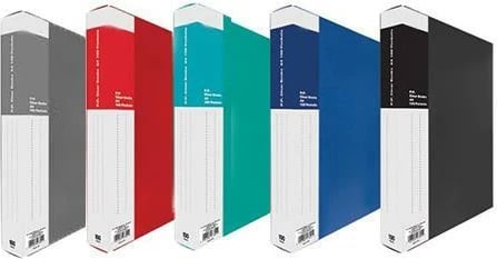 Dosje transparente NEXT 40 fletë, A4, Ngjyra të ndryshme