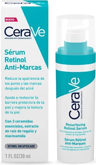 Serum për fytyrë unisex Cerave Blemish Resurfacing Retinol, 30ml
