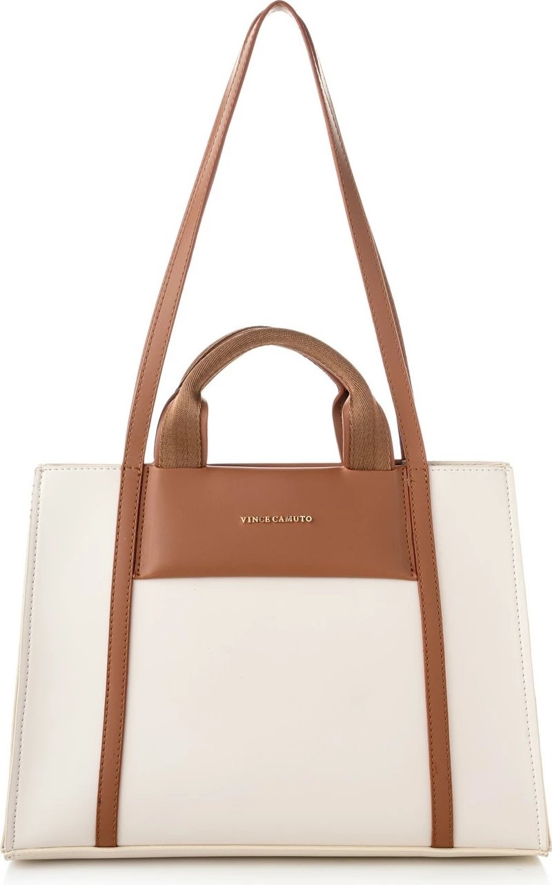 Tote bag Vince Camuto, Umbria, krem dhe kafe e hapur