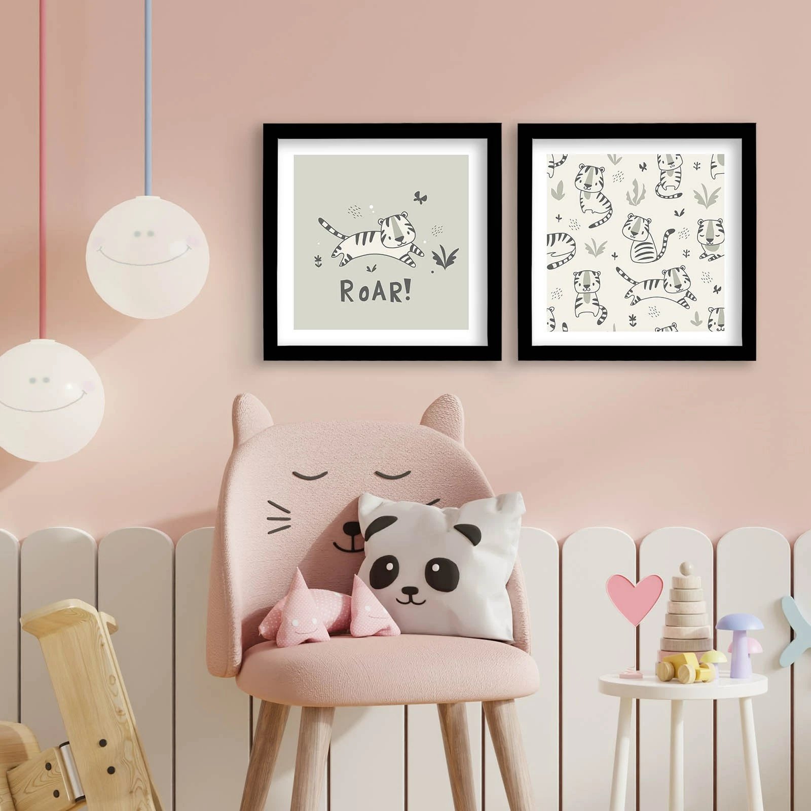 Pikturë dekorative me kornizë MDF (2 copë), Wallity, 2P3333SCT-019