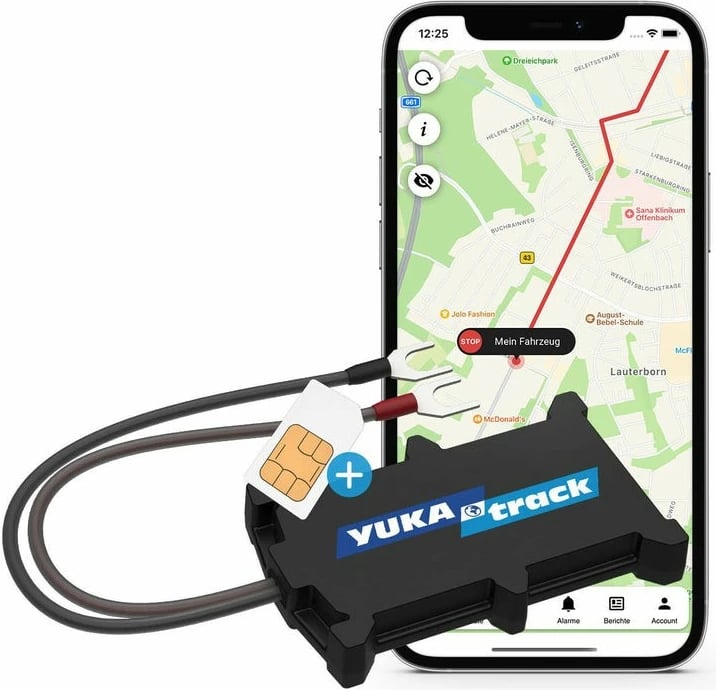 GPS tracker YUKAtrack easyWire, universal, IP65, SIM, i zi