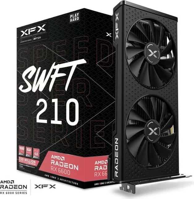 Kartelë grafike XFX RX 6600 8GB, e zezë