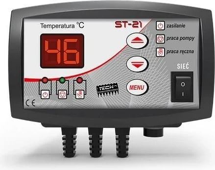Kontrollues për pompë ngrohjeje Tech ST-21, i zi