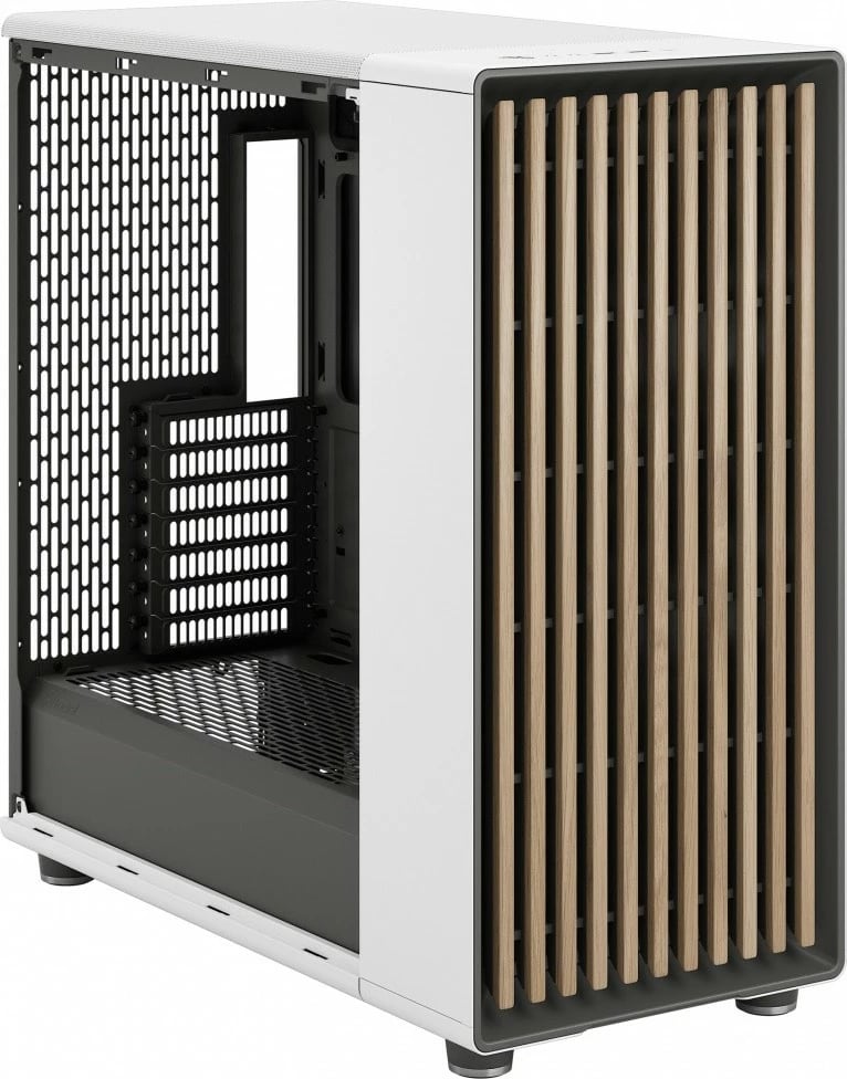 Kasë Fractal Design North XL Chalk White TG Clear, Midi Tower, e bardhë