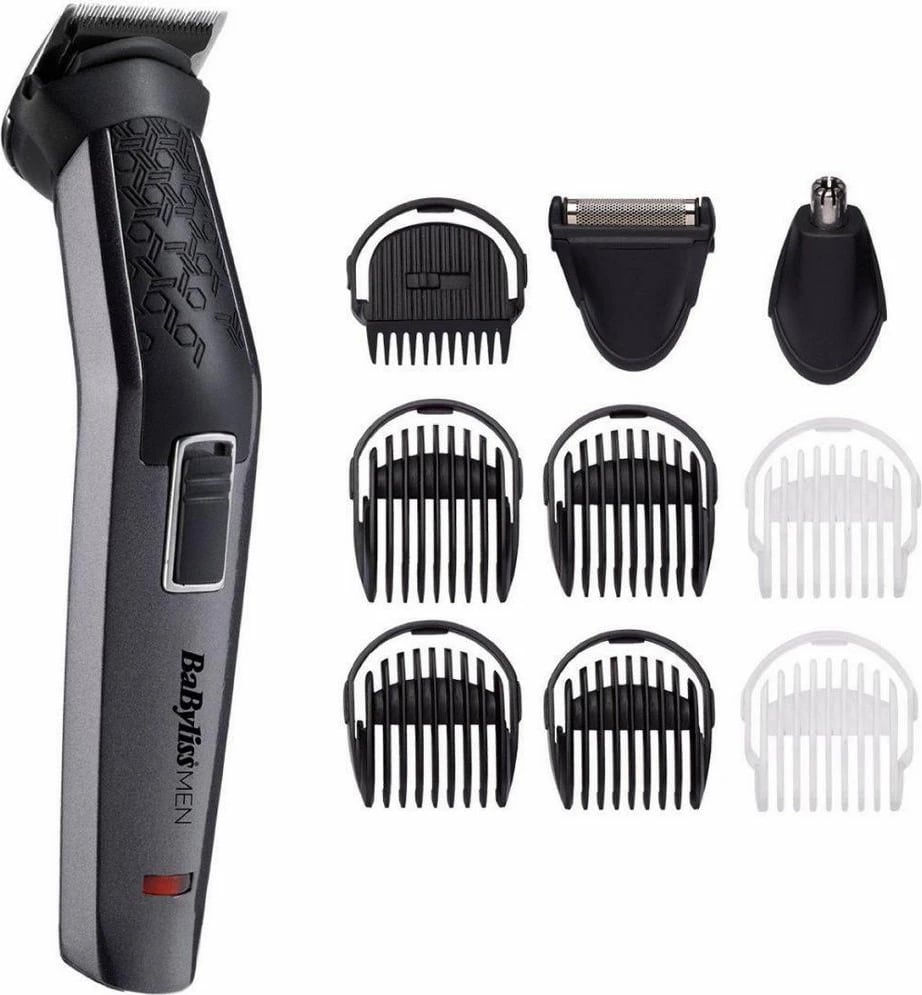Makinë rroje/Trimmer BaByliss MT727E 10-në-1, pa tela, autonomi 60 min, teh titan-karbon, me aksesorë