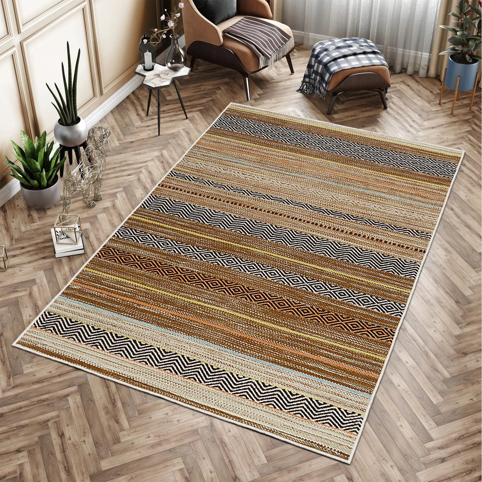 Qilim (50x80) Conceptum Hypnose, Wookece254, shumëngjyrësh