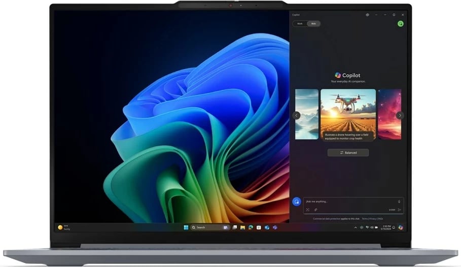 Laptop Lenovo ThinkBook 16 Gen 7, 16", Qualcomm Snapdragon X Plus X1P-42-100, 32GB RAM, 1TB SSD, hiri