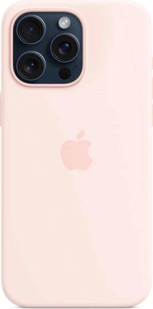 Mbështjellës silikon Apple për iPhone 15 Pro Max, MagSafe, Rozë e çelët