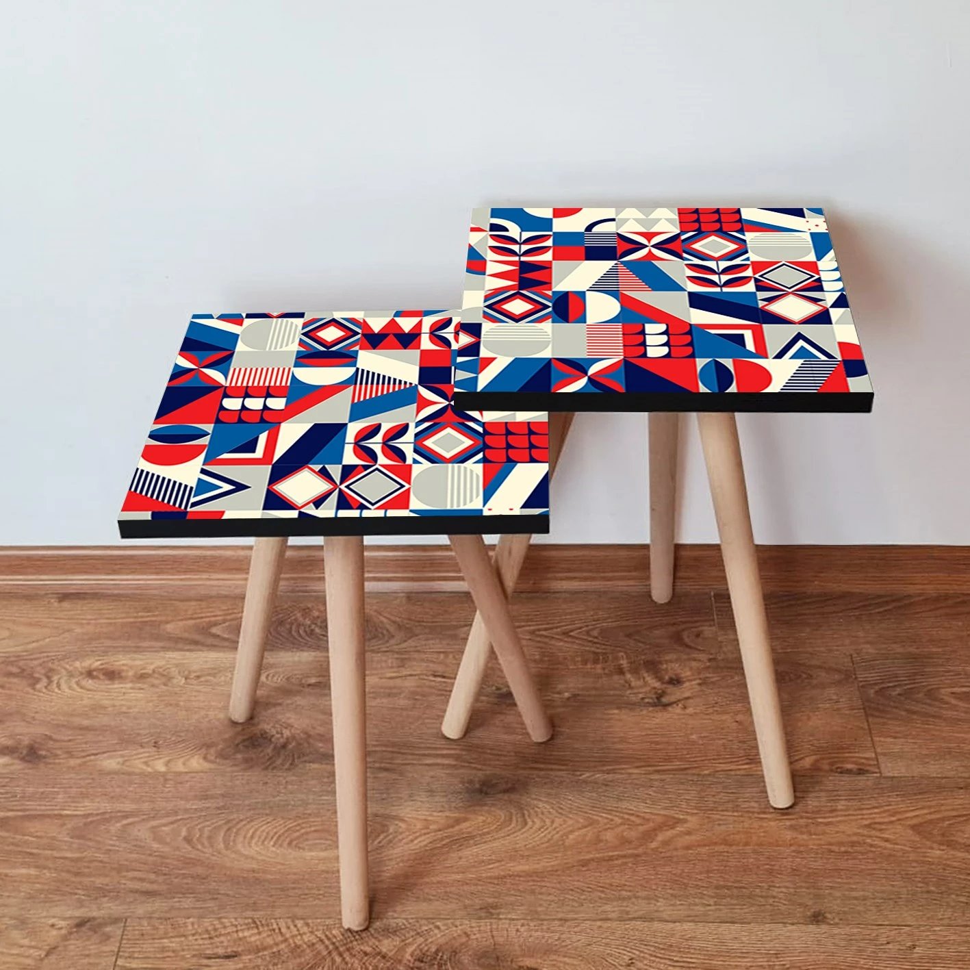 Set tavolina të mbivendosura, shumëngjyrëshe, Skye Decor, 2 copë, 2Shp323