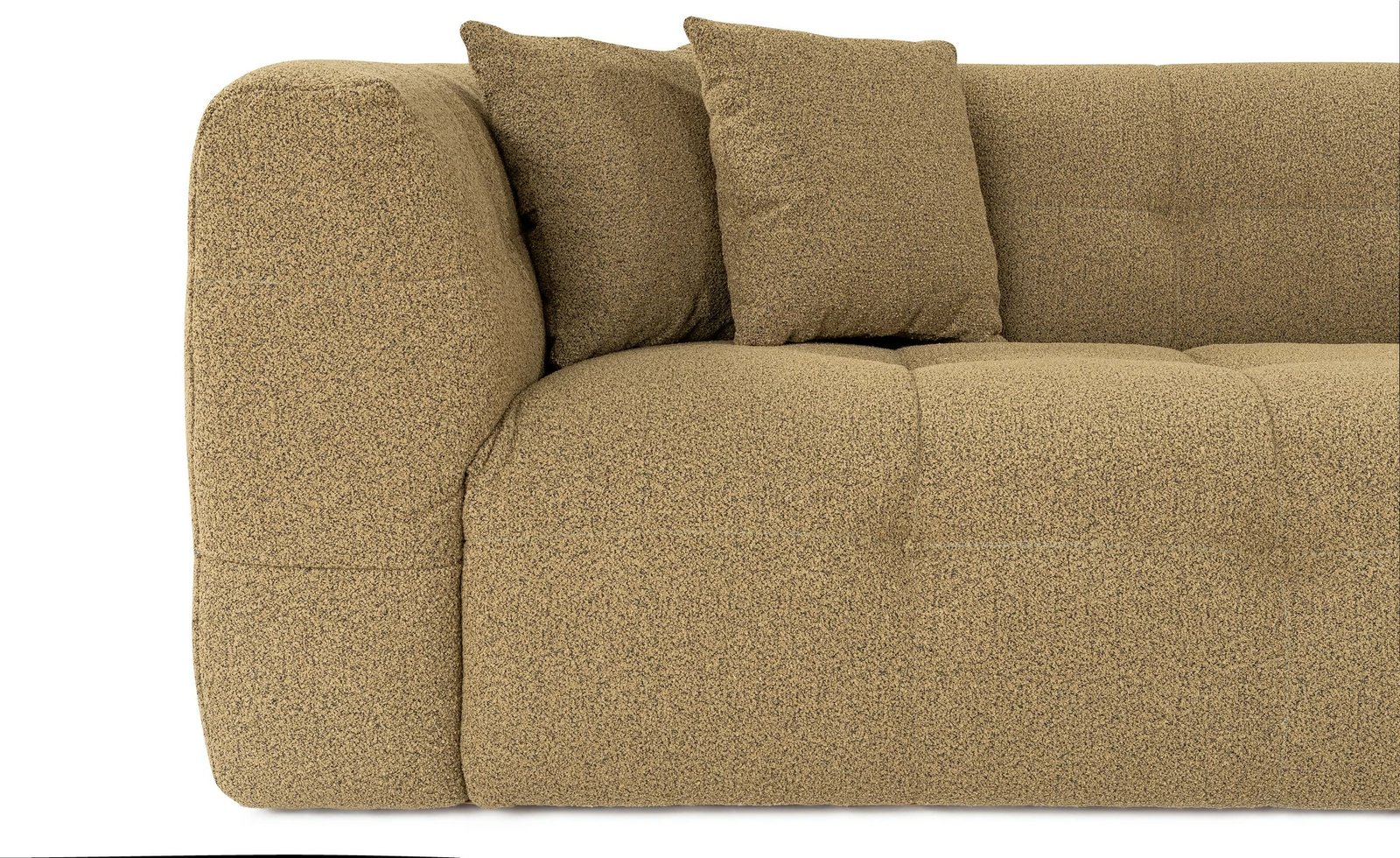Divan treshe Atelier del Sofa, Cady, ngjyrë kaki