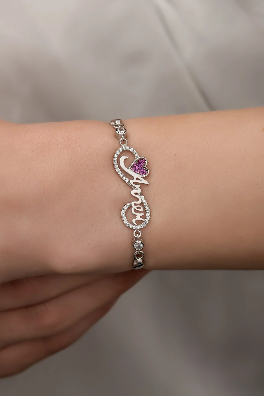 Byzylyk argjendi, ngjyrë fuchsia, Jumeon, NRZ99297