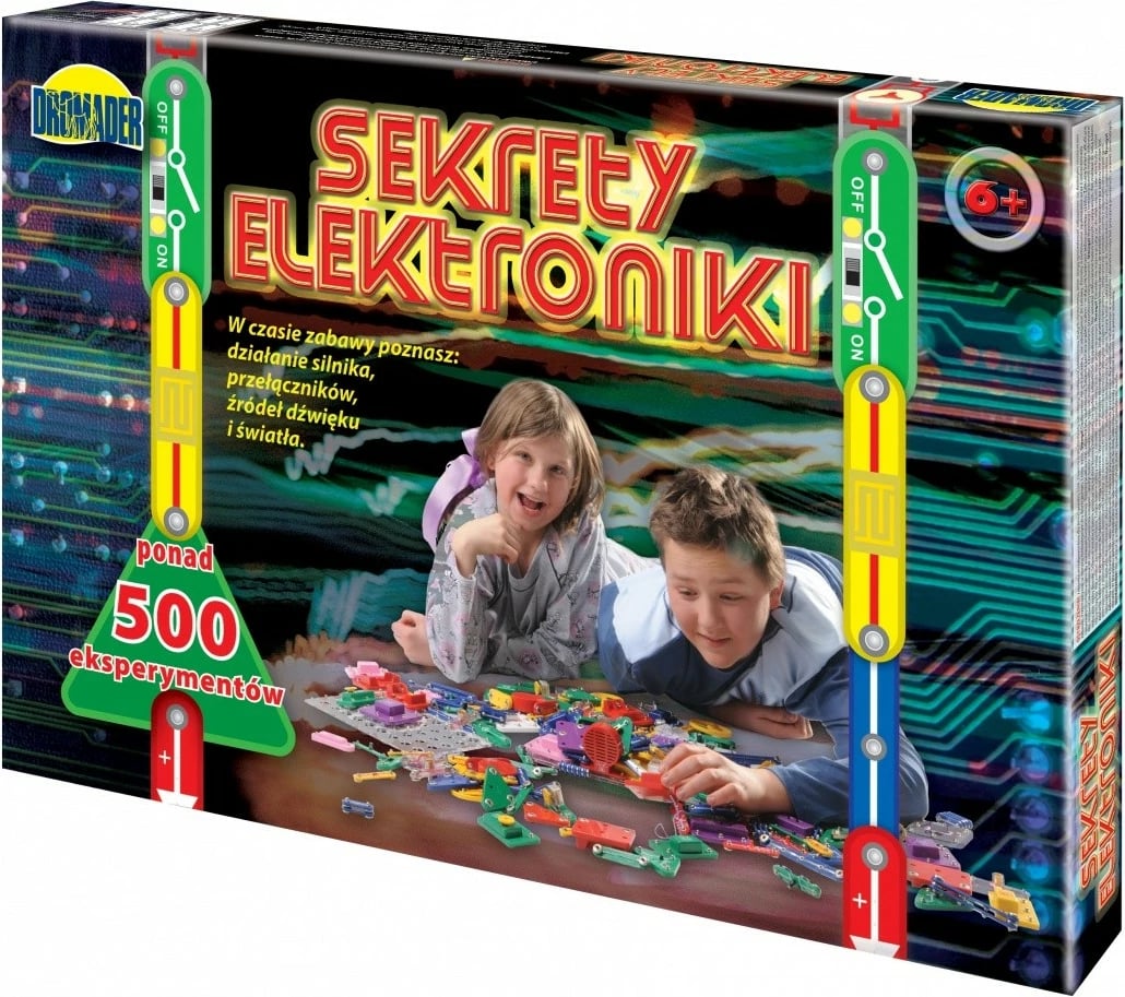 Set elektronik edukativ Dromader Secrets of Electronics, 588 eksperimente, për fëmijë