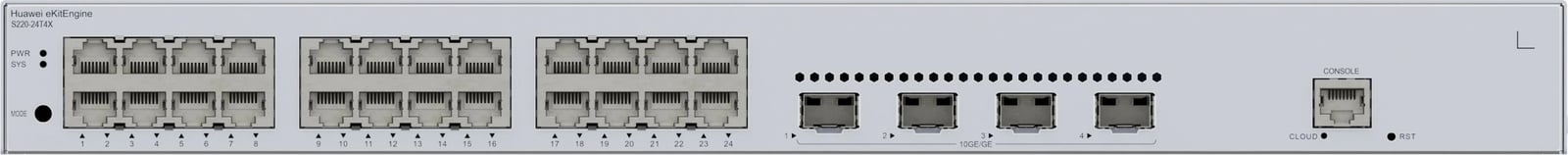 Switch HUAWEI eKit S220-24T4X, Managed, L2, Gigabit Ethernet, 1U