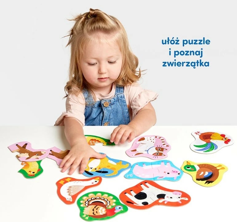 Puzzle për fëmijë CzuCzu My Animals, 20 pjesë, shumëngjyrëshe, set