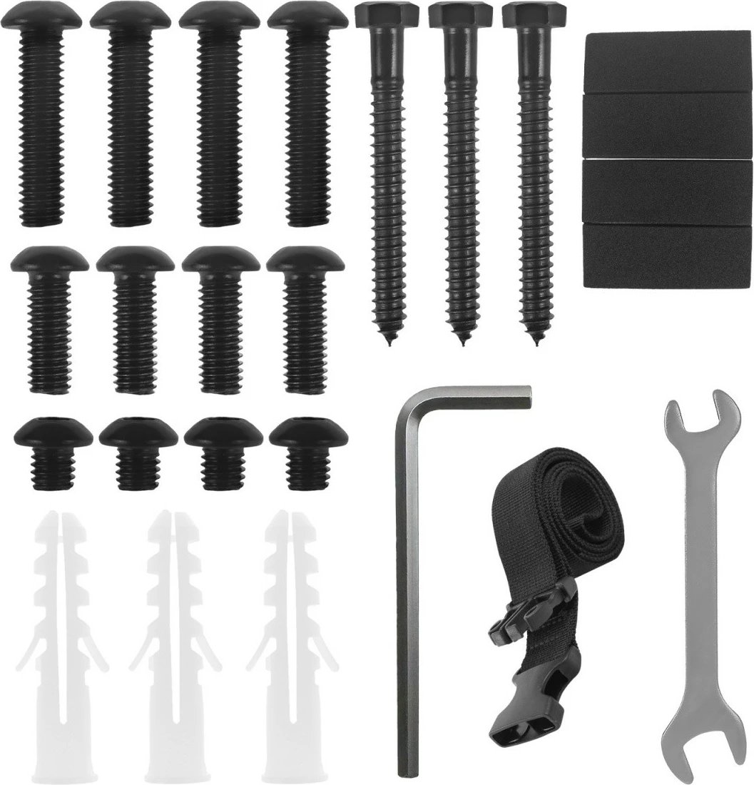 Mbajtës për kasë kompjuteri Maclean MC-116B, i zi