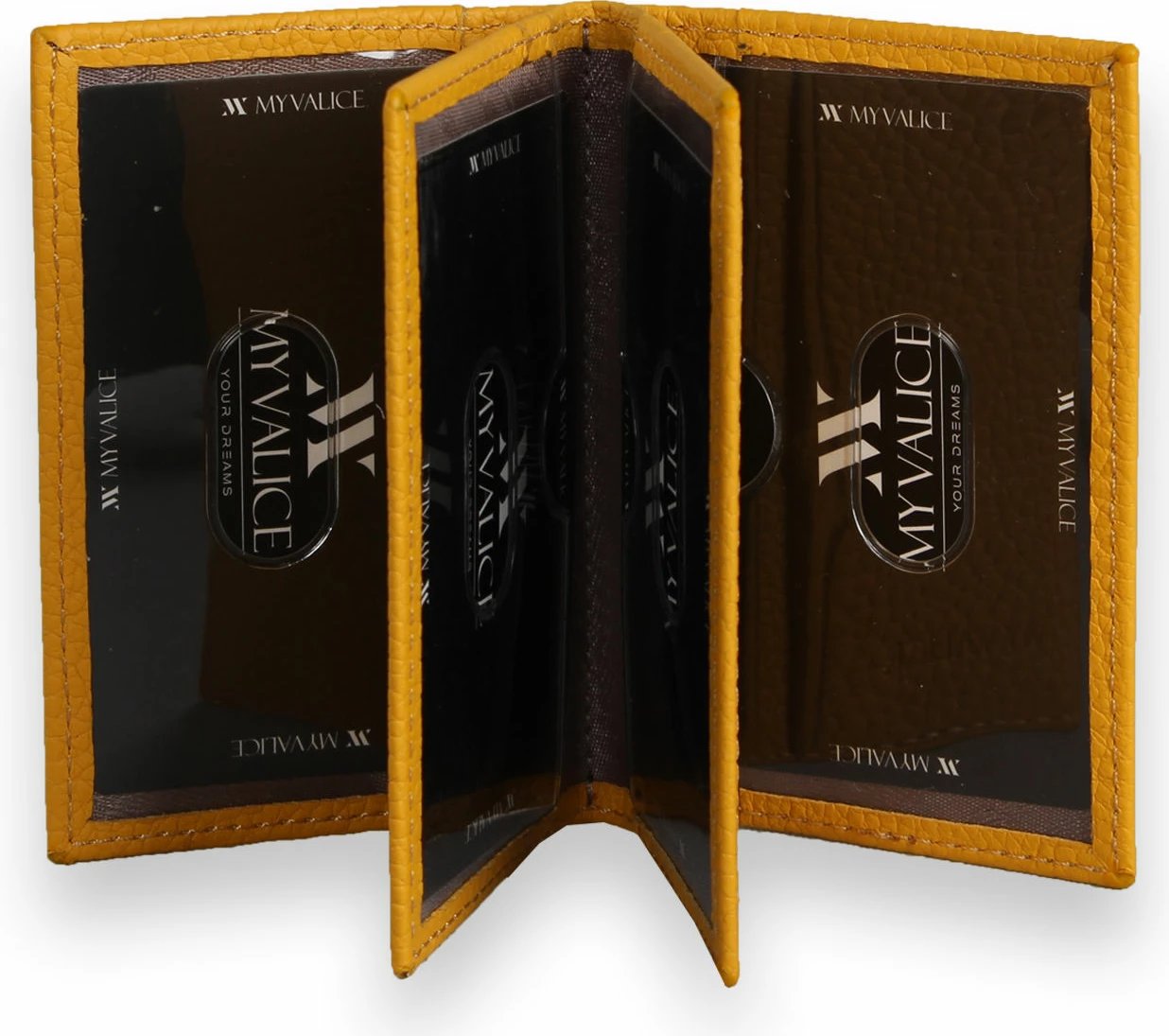 Portofol lëkure i verdhë Zoozie Bags, 4458