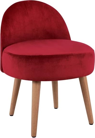 Karrige për bar me shpinë Yasmine, ngjyrë e kuqe, FH8395.06, 47x43x63,5 cm