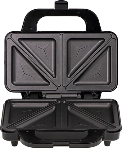 Toster sanduiçesh Adler AD 3043, XXL, 1300W, pllaka 28.5x15.2cm, termostat, veshje jo-ngjitëse, zi/argjendtë