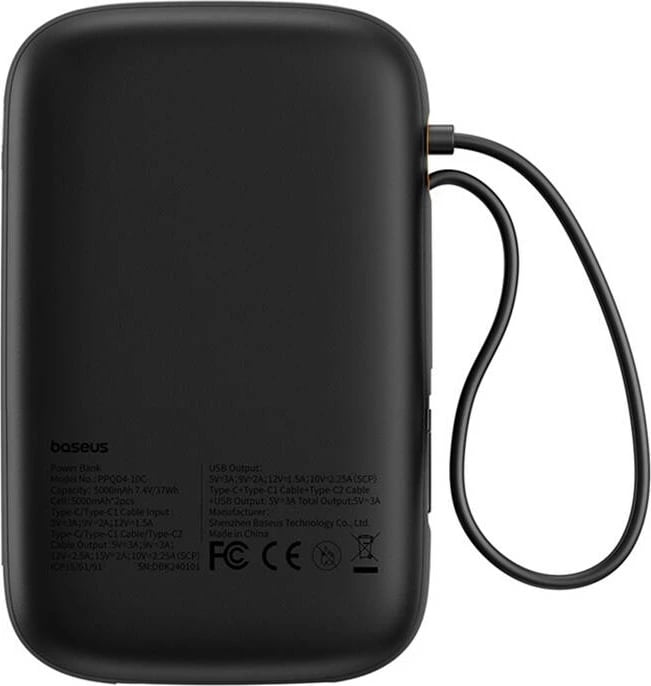 Powerbank Baseus QPow 2 10000mAh 30W 2xUSB-C, zi