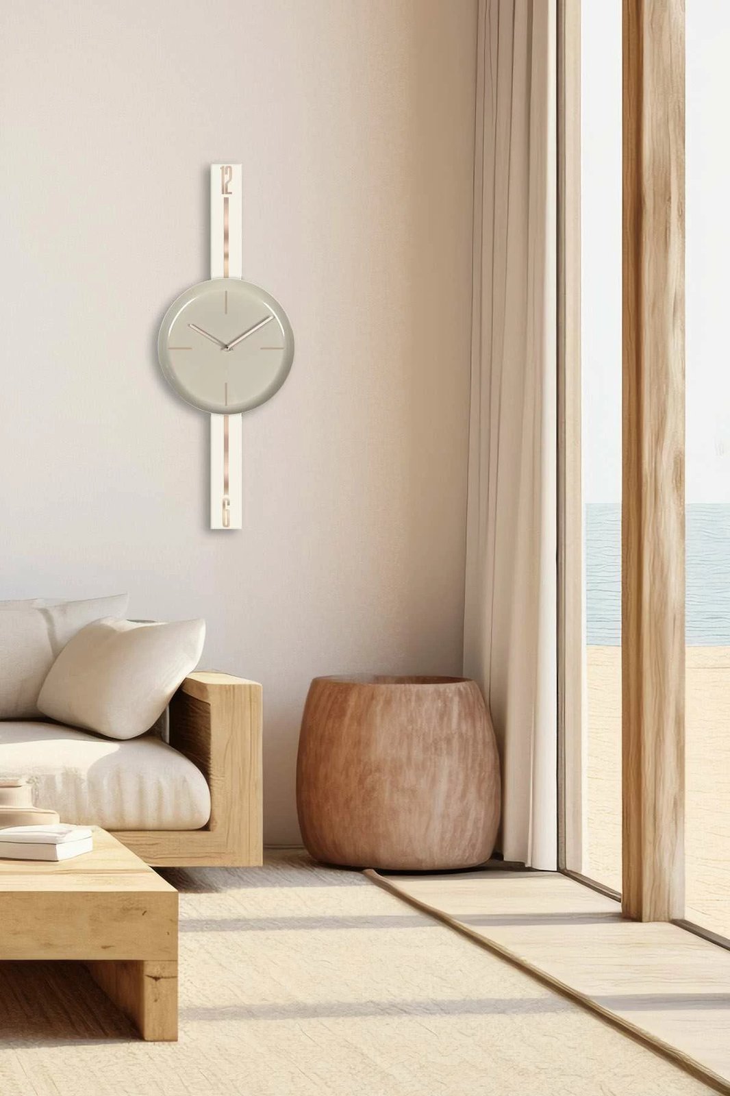 Orë muri dekorative Wallity, Vlnt103Krcp, krem & kapuçino