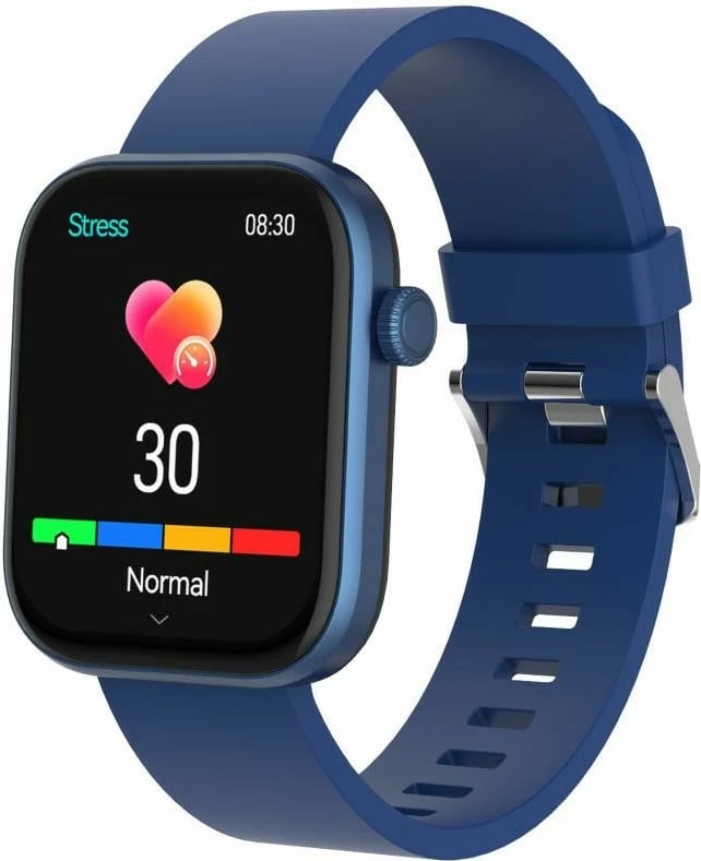 Smartwatch Denver SWC-185BU, ekran me prekje, rrip silikoni, blu