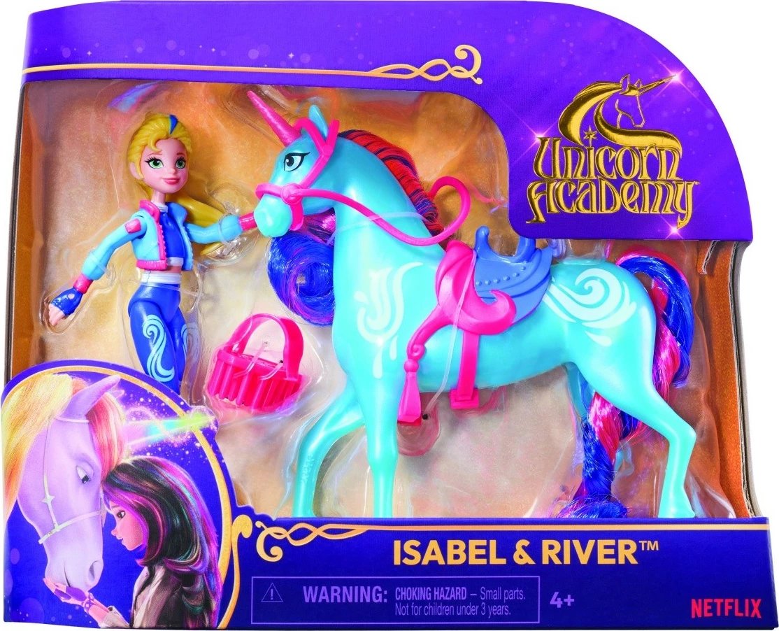 Set figurina Unicorn Academy Spin Master 6071175, Ava dhe Leaf, 11 cm + 13 cm, për vajza Set figurina Unicorn Academy Spin Master 6071175, Ava dhe Leaf, 11 cm + 13 cm, për vajza
