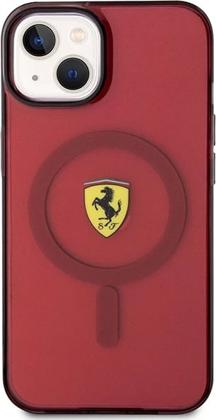 Mbështjellës Ferrari FEHMP14SURKR për iPhone 14 6.1", MagSafe, i kuq