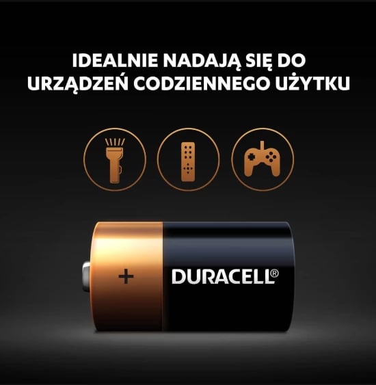 Bateri Alkaline Duracell LR14 C, 2 copë, një përdorimëshe