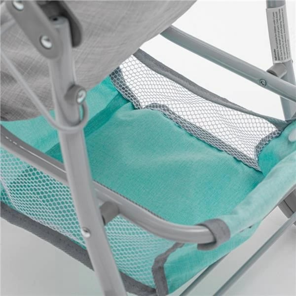 karrocë lodër për kukulla, Baby Mix, Lana, sportive, 58.5x33x61.5 cm, për 3+ vjeç, me shportë, mentë