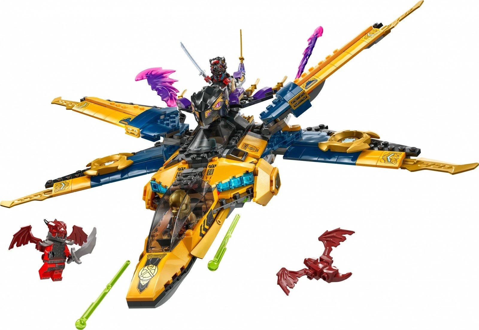 Set LEGO Ninjago 71833 Ras and Storm Superjet Arina, 510 pjesë
