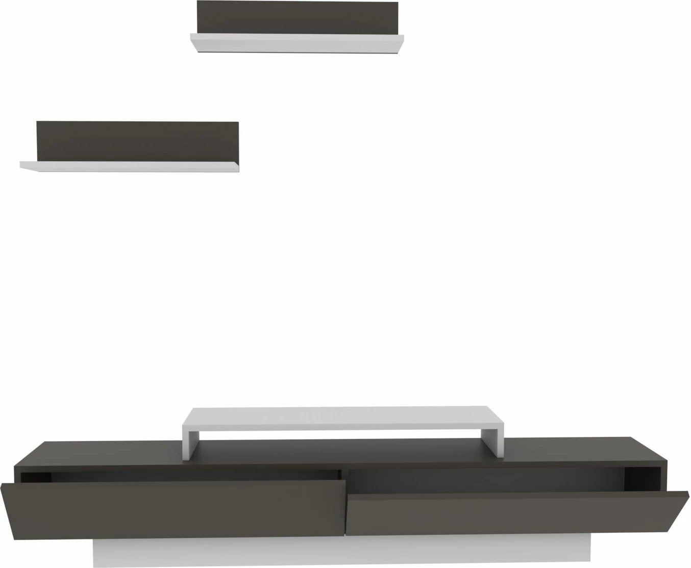 Njësi TV Skye Decor, Lusi, e bardhë dhe kafe