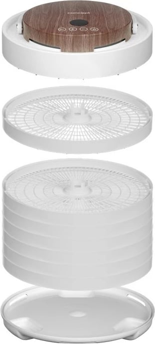 Tharëse ushqimi Concept SO3020, 7 sita, 500 W, kontroll me prekje, temperaturë 35–70°C, e bardhë, dru