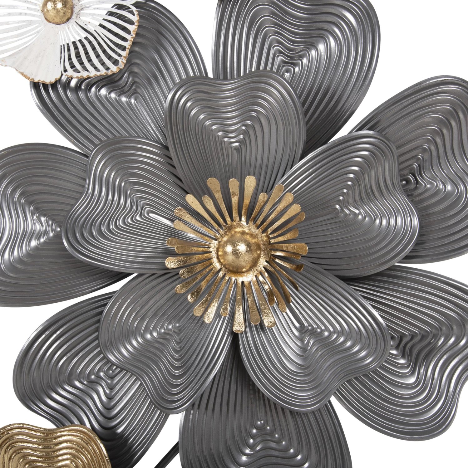 Dekor muri FH4214 metalik, ngjyrë bardhë-gri-ari, 51x7,5x120 cm