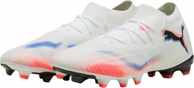 Çizme futbolli Puma për meshkuj, të bardha-portokalli