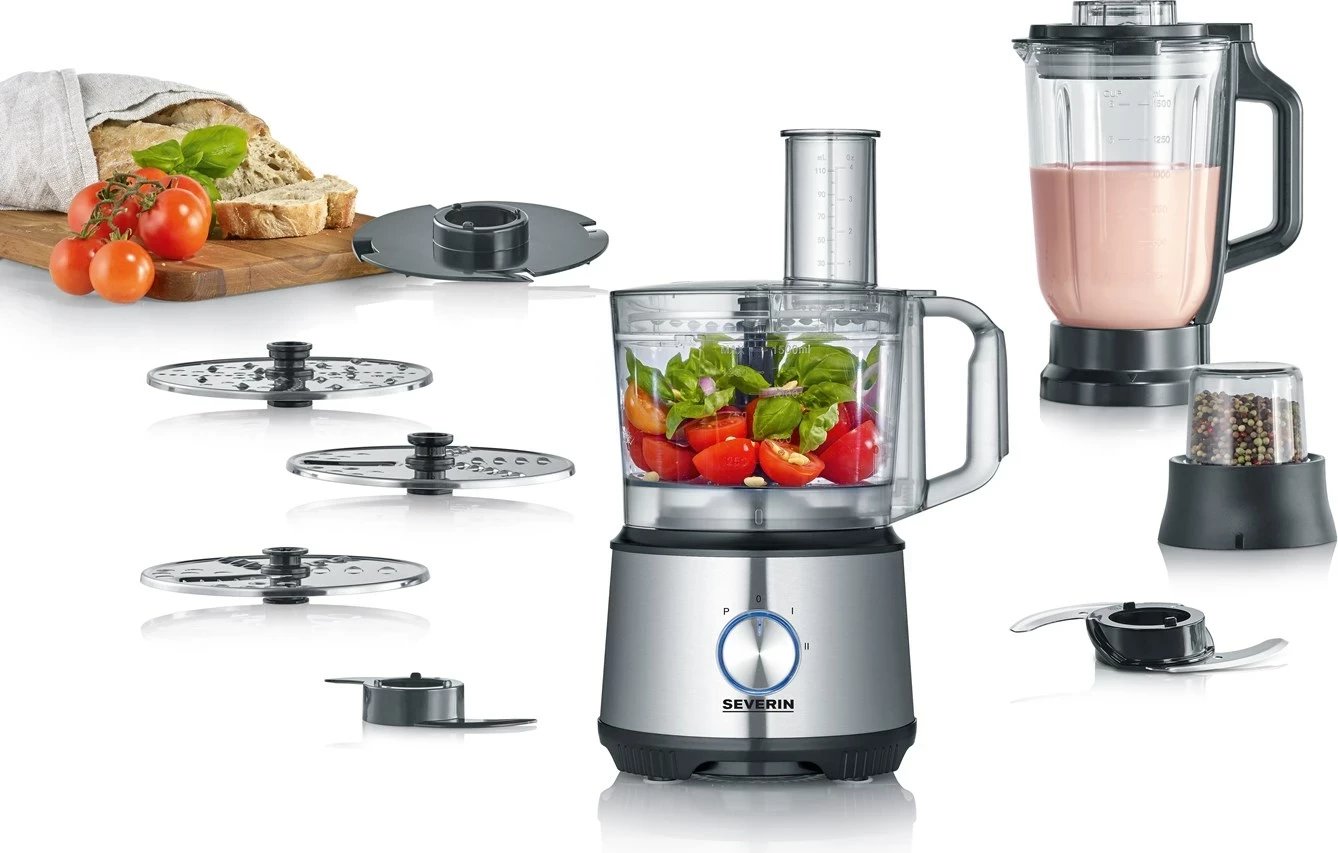Procesor ushqimi Severin KM 3892, 1.5 L, 1200 W, Inox, i zi Procesor ushqimi Severin KM 3892, 1.5 L, 1200 W, Inox, i zi