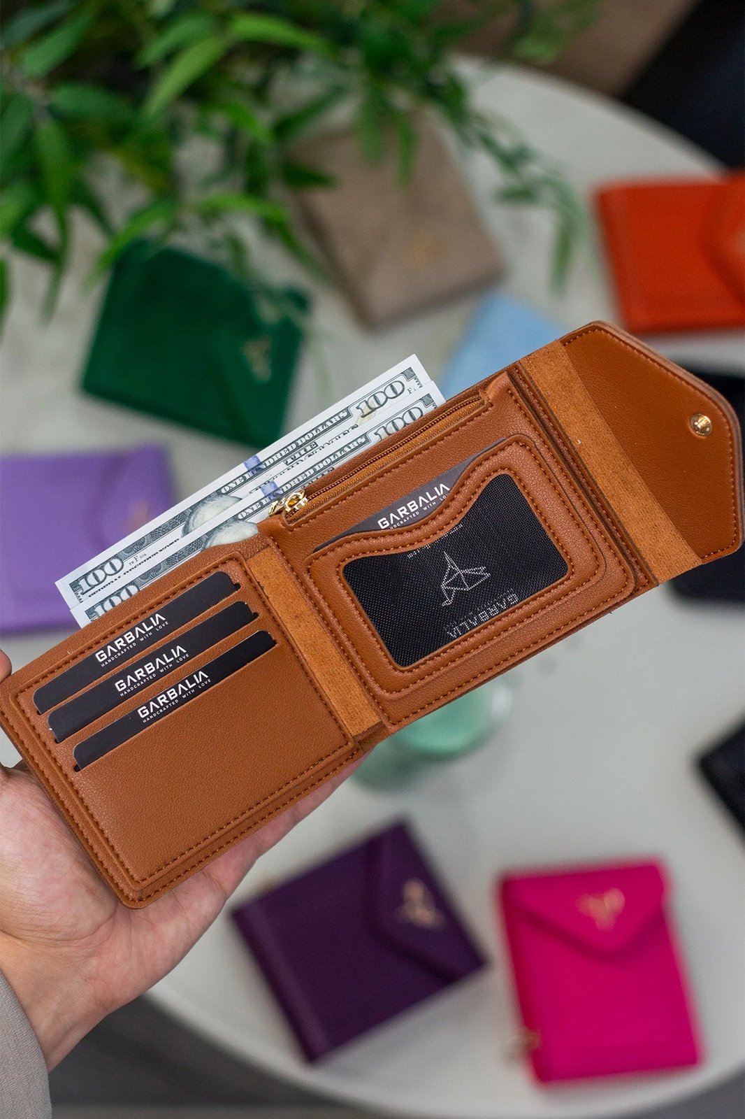 Portofol për gra Zoozie Bags, Peru, ngjyrë kafe e hapur