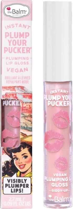 Lip gloss për femra The Balm Instant Plump Your Pucker Plumping Lip Gloss Giddy-Up 2.7ml
